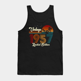 Vintage 1957 Shirt Limited Edition 63rd Birthday Gift Tank Top